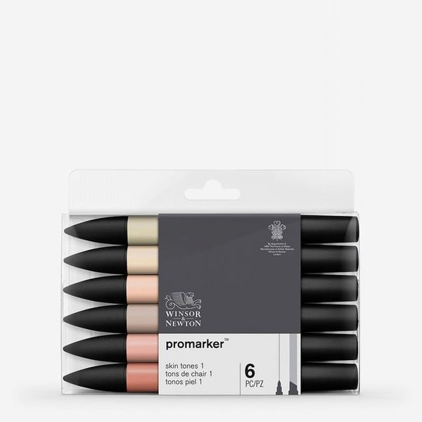 Winsor & Newton: ProMarker: Set of 6: Skin Tones 1
